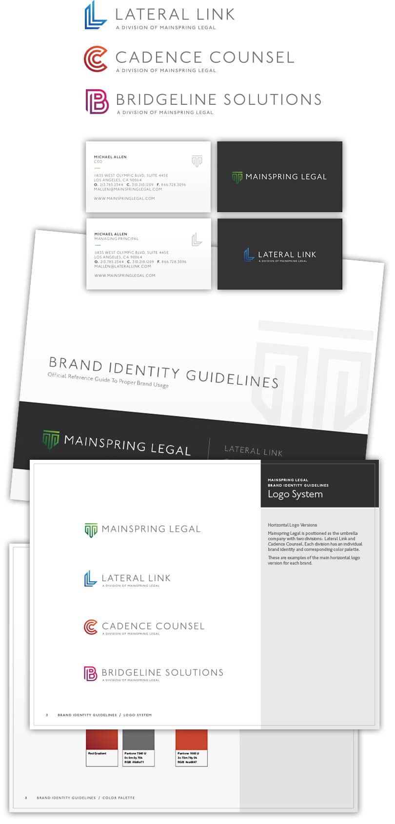Mainspring Legal - Brand Strategy & Development, Brand Guidelines, Brand Guidelines, Creative Direction